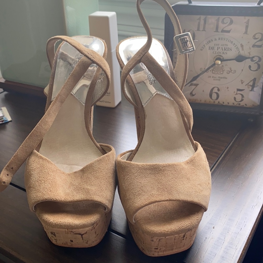 Michael Kors cork heels
